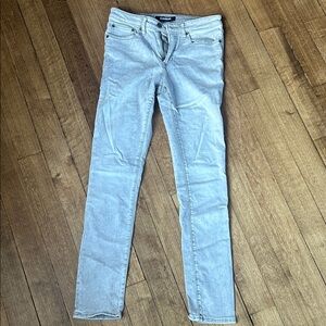 Express Men's Skinny Jeans in Light Grey Wash